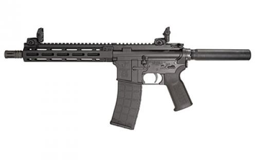 Tippmann Arms Company M4-22 Pro, Semi-Automatic Pistol, AR, 22 LR, 11 Barrel, Composite MLOK Handguard, Matte Finish, Black, Pistol Tube, Front/Rear Flip Sights, 1 Magazine, 25 Rounds A101030
