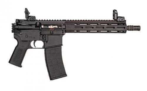 Tippmann Arms Company M4-22 Pro Compact, Semi-Automatic Pistol, AR, 22 LR, 11 Barrel, Composite MLOK Handguard, Matte Finish, Black, Picatinny Rear End, Front/Rear Flip Sights, 1 Magazine, 25 Rounds A101194