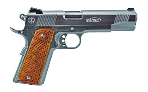 American Classic II 1911, Single Action Only, Semi-automatic, Metal Frame Pistol, Full Size, 45 ACP, 5 Barrel, Steel, Chrome Finish, Silver, Novak-Style Sights, Manual Thumb Safety, 8 Rounds, 1 Magazine 85612