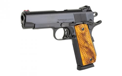 American Classic Bobcut, Semi-automatic, 1911, Commander, 45ACP, 4.25" Barrel, Blued Finish, Black, Wood Grips, Novak-Style Sights, 1 Magazine, 8Rd 85643