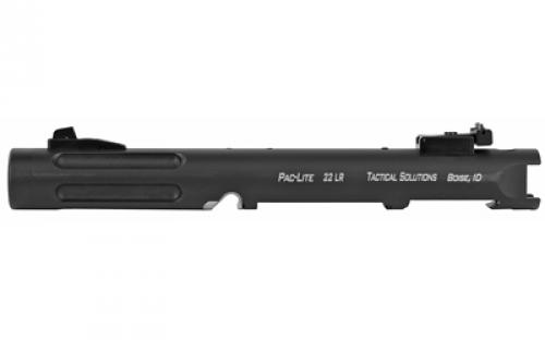 Tactical Solutions Pac-Lite IV, 4.5 Threaded and Fluted Barrel, For Ruger Mark IV and Mark IV 22/45 Series Pistols, Matte Black Finish PLIV45TEMBRF