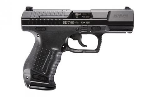 Walther P99, Striker Fired, Semi-automatic, Full Size, 9MM, 4" Barrel, Polymer Frame Pistol, Black, Fixed Sights, Decocker, 15 Rounds, 2 Magazines, Anti Stress Trigger 2796325