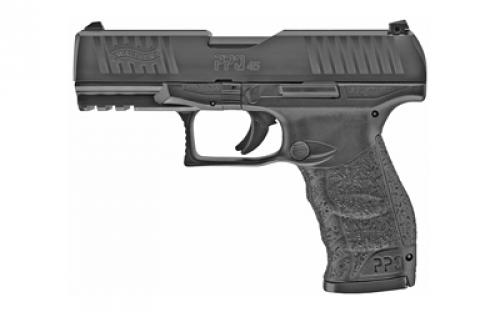 Walther PPQ M2, Striker Fired, Semi-automatic, Full Size, 45ACP, 4.25 Barrel, Polymer Frame Pistol, Black, Fixed Sights, 12 Rounds, 2 Magazines 2807076