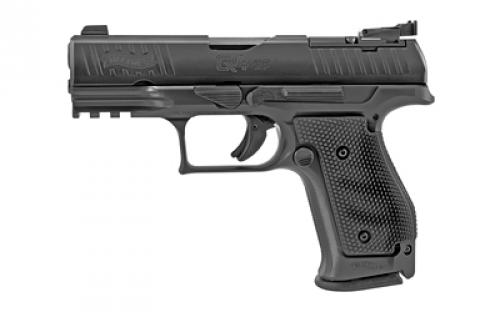Walther PPQ Q4 SF OR, Striker Fired, Semi-automatic, Metal Frame Pistol, Full Size, 9MM, 4 Barrel, Black, Fixed Front and Adjustable Rear Sight, 15 Rounds, 3 Magazines, Optics Ready (Mounting Plate Not Included) 2843323