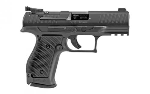 Walther PPQ Q4 SF OR, Striker Fired, Semi-automatic, Metal Frame Pistol, Full Size, 9MM, 4" Barrel, Black, Fixed Front and Adjustable Rear Sight, 15 Rounds, 3 Magazines, Optics Ready (Mounting Plate Not Included) 2843323