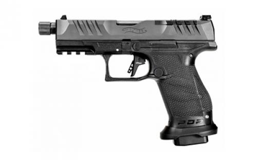 Walther PDP Pro, Striker Fired, Semi-automatic, Polymer Frame Pistol, Compact, 9MM, 4.6 Barrel, Threaded Barrel, Black, Adjustable Rear Sight, Optics Ready, 18 Rounds, 3 Magazines 2844176