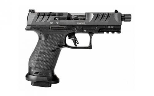 Walther PDP Pro, Striker Fired, Semi-automatic, Polymer Frame Pistol, Compact, 9MM, 4.6" Barrel, Threaded Barrel, Black, Adjustable Rear Sight, Optics Ready, 18 Rounds, 3 Magazines 2844176