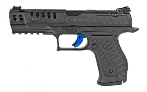 Walther PPQ Q5 Match SF, Striker Fired, Semi-automatic, Metal Frame Pistol, Full Size, 9MM, 5 Barrel, Steel, Black, Fiber Optic Front and Adjustable Rear Sight, 15 Rounds, 3 Magazines, Optics Ready (Mounting Plate Not Included) 2846942
