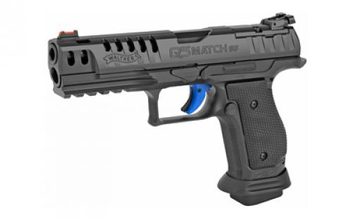 Walther PPQ Q5 Match SF Pro, Striker Fired, Semi-automatic, Metal Frame Pistol, Full Size, 9MM, 5" Barrel, Steel, Black, Fixed Sights, 17 Rounds 2846951