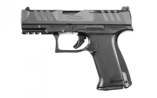 Walther PDP F-Series, Striker Fired, Semi-automatic, Polymer Frame Pistol, Compact, 9MM, 3.5 Barrel, Matte Finish Black, Adjustable Rear Sight, Optics Ready, 15 Rounds, 2 Magazines 2849313