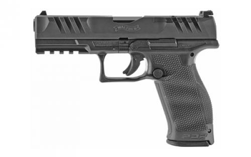 Walther PDP, Striker Fired, Semi-automatic, Polymer Frame Pistol, Full Size, 9MM, 4 Barrel, Black, Adjustable Rear Sight, 18 Rounds, Optics Ready 2851237