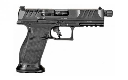 Walther PDP Pro, Striker Fired, Semi-automatic, Polymer Frame Pistol, Full Size, 9MM, 5.1" Barrel, Threaded Barrel, Black, Adjustable Rear Sight, Optics Ready, 10 Rounds 2858142