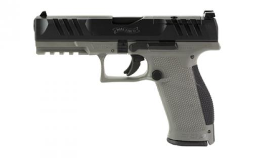 Walther PDP, Striker Fired, Semi-automatic, Polymer Frame Pistol, Full Size, 9MM, 4.5 Barrel, Black Slide/Gray Frame, Adjustable Rear Sight, Optics Ready, 18 Rounds 2858371