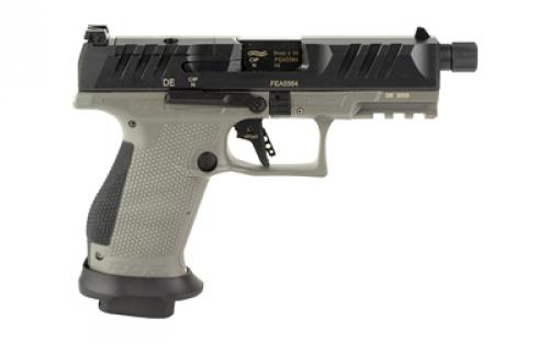 Walther PDP Pro, Striker Fired, Semi-automatic, Polymer Frame Pistol, Compact, 9MM, 4.6" Threaded Barrel, Matte Finish, Black Slide, Tungsten Gray Frame, Adjustable Rear Sight, Optics Ready, 18 Rounds, 2 Magazines 2876574
