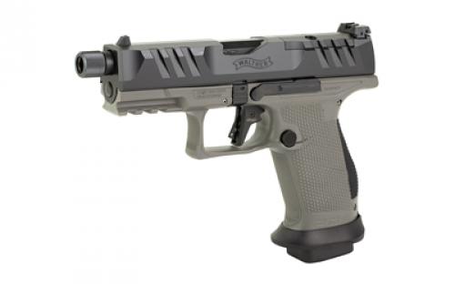 Walther PDP Pro, Striker Fired, Semi-automatic, Polymer Frame Pistol, Compact, 9MM, 4.6" Threaded Barrel, Matte Finish, Black Slide, Tungsten Gray Frame, Adjustable Rear Sight, Optics Ready, 18 Rounds, 2 Magazines 2876574