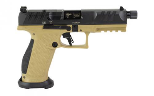 Walther PDP Pro, Striker Fired, Semi-automatic, Polymer Frame Pistol, Full Size, 9MM, 5.1" Threaded Barrel, Matte Finish, Black Slide, Flat Dark Earth Frame, Adjustable Rear Sight, Optics Ready, 18 Rounds, 2 Magazines 2876582