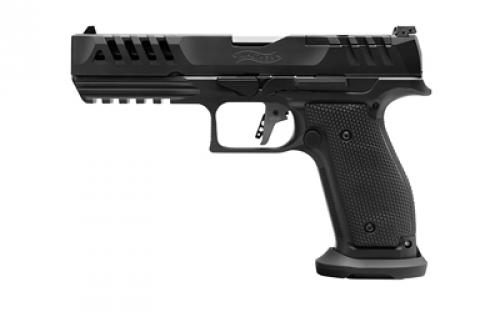 Walther PDP Match Steel Frame, Striker Fired, Semi-automatic, Metal Frame Pistol, Full Size, 9MM, 5, Tennifer Finish, Black, 3 Dot Sights, Optic Ready, 3 Magazines, 10 Rounds 2880024