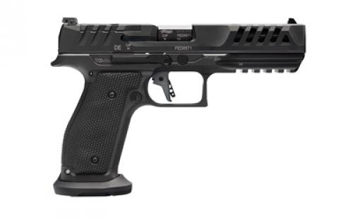 Walther PDP Match Steel Frame, Striker Fired, Semi-automatic, Metal Frame Pistol, Full Size, 9MM, 5", Tennifer Finish, Black, 3 Dot Sights, Optic Ready, 3 Magazines, 10 Rounds 2880024