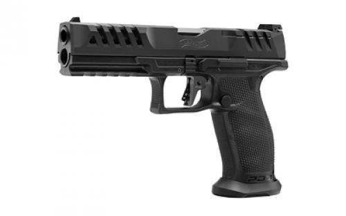 Walther PDP Match Polymer Frame, Striker Fired, Semi-automatic, Polymer Frame Pistol, Full Size, 9MM, 5" Barrel, Tennifer Finish, Black, 3 Dot Sights, Optic Ready, 3 Magazines, 10 Rounds 2880083