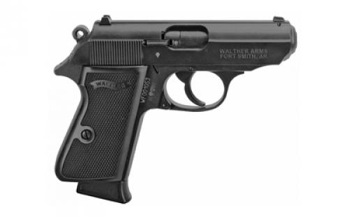 Walther PPK/S, Double Action/Single Action, Semi-automatic, Metal Frame Pistol, Compact, 22LR, 3.3" Barrel, Alloy, Black, Plastic Grips, Fixed Sights, 10 Rounds, 1 Magazine 5030300