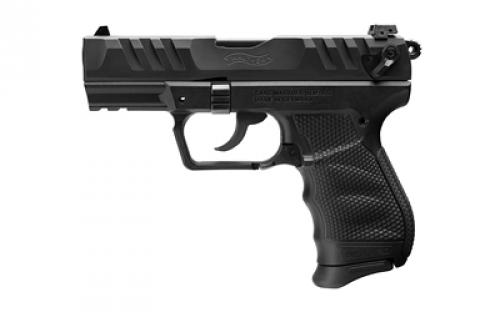 Walther PD380, Double Action/Single Action, Hammer Fired, Semi-Automatic, Polymer Frame Pistol, Compact, 380ACP, 3.7 Barrel, Matte Finish, Black, Manual Safety, 9 Rounds, 2 Magazine 5050508