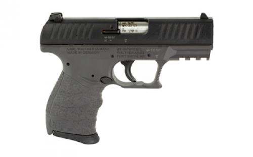 Walther CCP M2+, Striker Fired, Semi-automatic, Polymer Frame Pistol, Compact, 9MM, 3.54", Tungsten Gray and Black, Manual Safety, 3 Dot Sights, 8 Rounds, 2 Magazines 5083505