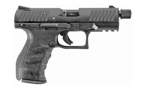 Walther PPQ M2, Striker Fired, Semi-automatic, Polymer Frame Pistol, Full Size, 22LR, 4" Threaded Barrel, Black, Fixed Sights, 12 Rounds, 2 Magazines 5100301