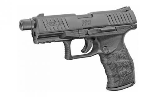 Walther PPQ M2, Striker Fired, Semi-automatic, Polymer Frame Pistol, Full Size, 22LR, 4" Threaded Barrel, Black, Fixed Sights, 12 Rounds, 2 Magazines 5100301