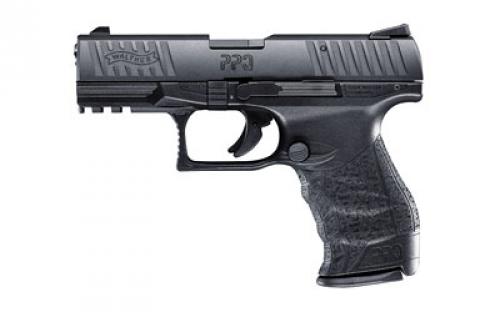 Walther PPQ M2, Striker Fired, Semi-automatic, Polymer Frame Pistol, Full Size, 22LR, 4 Barrel, Black, Adjustable Rear Sight, 10 Rounds, 2 Magazines 5100303