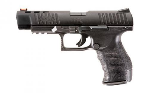 Walther PPQ M2, Striker Fired, Semi-automatic, Polymer Frame Pistol, Full Size, 22LR, 5 Barrel, Black, Fiber Optic Front Sight, 10 Rounds, 2 Magazines 5100305