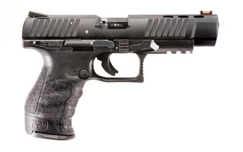 Walther PPQ M2, Striker Fired, Semi-automatic, Polymer Frame Pistol, Full Size, 22LR, 5" Barrel, Black, Fiber Optic Front Sight, 10 Rounds, 2 Magazines 5100305