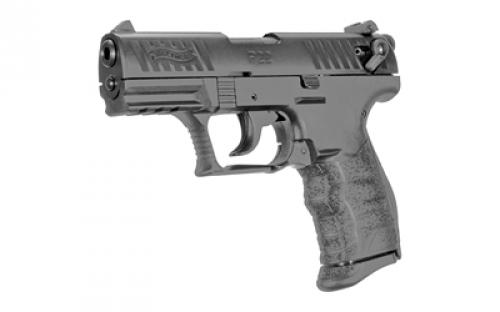 Walther P22Q, Double Action/Single Action, Semi-automatic, Polymer Frame Pistol, Compact, 22LR, 3.4" Barrel, Black, 3 Dot Polymer Sights, 10 Rounds, 2 Magazines 5120700