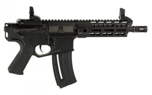 Hammerli Arms Tac R1 C, Semi-automatic Pistol, 22 LR, 9" Threaded Barrel, 1/2-28", A2 Flash Hider, Anodized Finish, Black, M-LOK Free Float Handguard, Front/Rear Flip Up Iron Sights, 20 Rounds, 1 Magazine 5760507