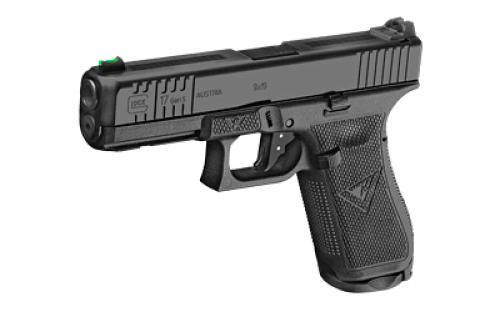 Wilson Combat Vickers Elite Glock 17 Gen5, Semi-automatic, Striker Fired, Full Size, Polymer Frame Pistol, 9MM, 4.49 Barrel, DLC Finish, Black, Fiber Optic Front Sight, 17 Rounds, 3 Magazines GLK-VEG5-17