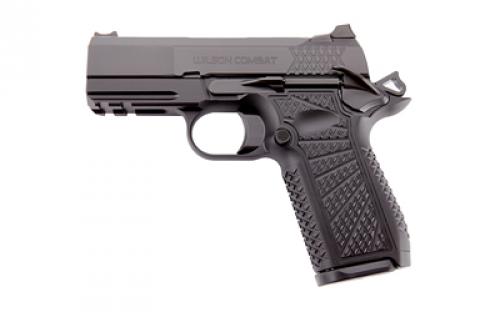 Wilson Combat SFX9, X-TAC, Single Action Only, Semi-automatic, Aluminum Frame Pistol, Compact, 9MM, 3.25 Stainless Steel Barrel with Bushing, DLC Finish, Black, G10 Starburst Grips, Lightrail, Fiber Optic Front Sight, Manual Thumb Safety, 15 Rounds, 2 Magazines, Right Hand SFX9-CPR3