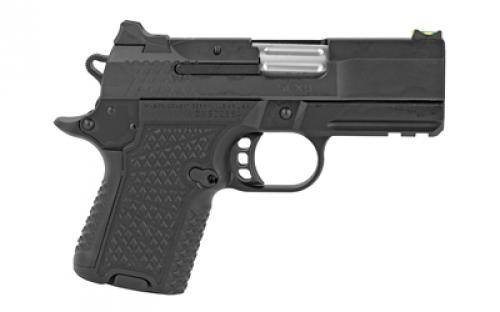 Wilson Combat SFX9, Semi-automatic, Sub-Compact, 9MM, Metal Frame Pistol, 3.25" Barrel, Aluminum, DLC Finish, Black, Mag Out Safety, 15 Rounds, 2 Magazines, Lightrail SFX9-SCR3A