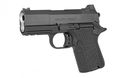 Wilson Combat SFX9, Semi-automatic, Sub-Compact, 9MM, Metal Frame Pistol, 3.25" Barrel, Aluminum, DLC Finish, Black, Mag Out Safety, 15 Rounds, 2 Magazines, Lightrail SFX9-SCR3A