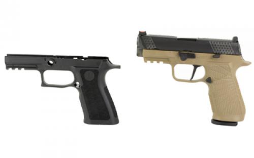 Wilson Combat WCP320, Semi-automatic, Striker Fired, Carry, 9MM, 3.9, Black, Tan, 17Rd, 2 Magazines, Straight trigger, Fiber Optic Front Sight, Poly, DLC SIG-WCP320C-9TATS