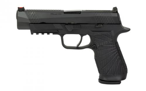 Wilson Combat WCP320, Semi-automatic, Striker Fired, Full Size, 9MM, 4.7, Black, 17Rd, 2 Magazines, Curved Trigger, Fiber Optic Front Sight, Poly, DLC SIG-WCP320F-9BATC