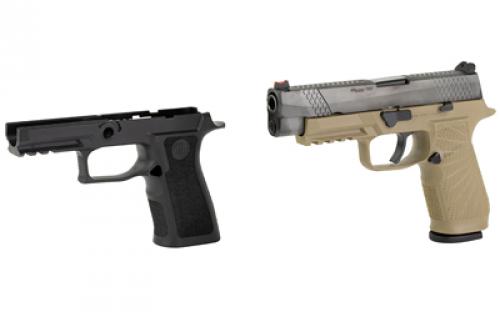 Wilson Combat WHISTLE TIP, Semi-automatic, Striker Fired, Full Size, 9MM, 4.7", Black, Tan, 17Rd, 2 Magazines, Custom Gun Armor, Fiber Optic Front Sight, Polymer, DLC SIG-WCP320F-9TATC