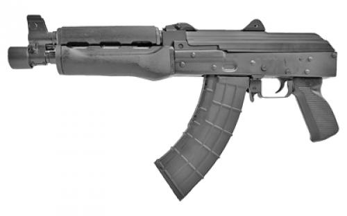 Zastava ZPAP92, Semi-automatic, AK Pistol, 7.62X39, 10 Chrome Lined Barrel, Blued, Polymer Grip, Wood Handguard, 30 Rounds, 1 Magazine, Bulged Trunnion, Hinged Top Cover, 1.5MM Receiver, BLEM (Missing Front Sight) ZP92762M