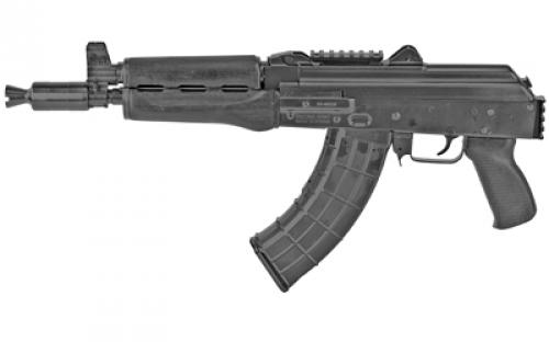 Zastava ZPAP92, Semi-automatic, AK Pistol, 7.62X39, 10 Chrome Lined Barrel, Matte Finish, Black, Polymer Grip, Wood Handguard, 30 Rounds, 1 Magazine, Bulged Trunnion, Booster Muzzle Device, Hinged Top Cover, Optics Rail, 1.5MM Receiver ZP92762PAM