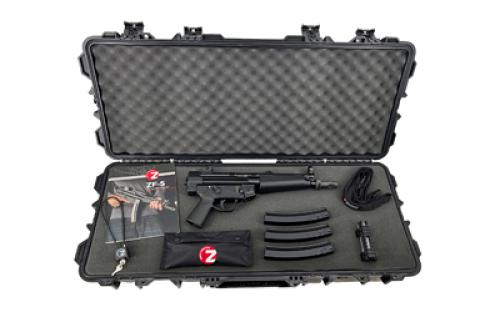 Zenith Firearms ZF-5 Premium Package, Semi-automatic, 9MM, 8.9" CHF Threaded/Trilug Barrel, 1/2X28, Matte Finish, Black, Polymer Grip, Ambidextrous Safety, Adjustable Sights, 3 Magazines, 30 Rounds, Custom 2-Point Sling, Picatinny Optics Rail, High Quality Carrying Case, Manual, BLEM (Damaged Case) ZF50000009BK