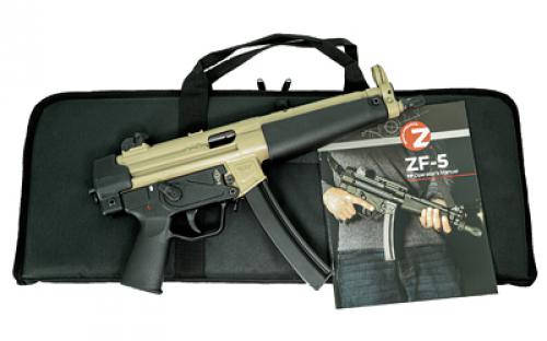 Zenith Firearms ZF-5 Essentials Package, Semi-automatic, 9MM, 8.9 CHF Threaded/Trilug Barrel, 1/2X28, Matte Finish, Flat Dark Earth, Polymer Grip, Ambidextrous Safety, Adjustable Sights, 1 Magazine, 30 Rounds, Soft Case, Manual ZF501MAG9FDE