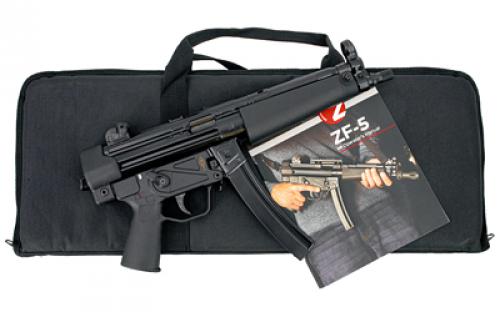 Zenith Firearms ZF-5, Semi-automatic, 9MM, 8.9, Black, Polymer, 30 Rounds, Soft Case, Threaded, Thumb Safety, Adjustable Sights, Matte ZF50000009BK