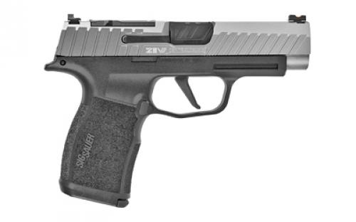 ZEV Technologies Z365XL Octane, Striker Fired, Semi-automatic, Polymer Frame Pistol, Compact, 9MM, 3.7" Barrel, Titanium Gray, Fiber Optic Sights, 12 Rounds, RMSC Optic Cut GM-Z365XL-OCT-RMSC-GRY-UT