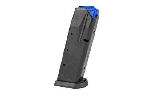 Mecgar Pistol Magazine, 9MM, 15 Rounds, Fits CZ 75 Compact Pistols, Steel, Blued Finish MGCZCOMP15AFC