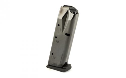 Mecgar Pistol Magazine, 9MM, 17 Rounds, Fits S&W 59/915 Pistols, Steel, Blued Finish MGSW5917B