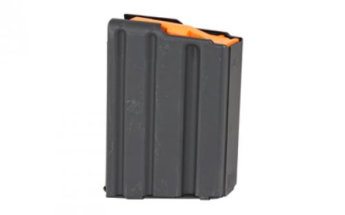 Ammunition Storage Components Magazine, 223 Rem, Fits AR-15, 10Rd, Stainless Black, Orange Follower 223-10RD-SS