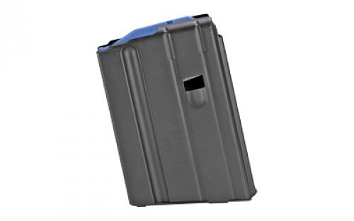 DURAMAG Magazine, 6.5 Grendel, 10 Rounds, Fits AR Rifles, Stainless Steel, Blue Anti-Tilt AGF Follower, Black 1065041176CPD